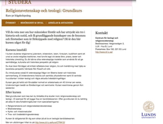 SEO och marknadsföring på webben, exemplet Lunds universitet