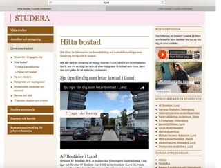 SEO och marknadsföring på webben, exemplet Lunds universitet