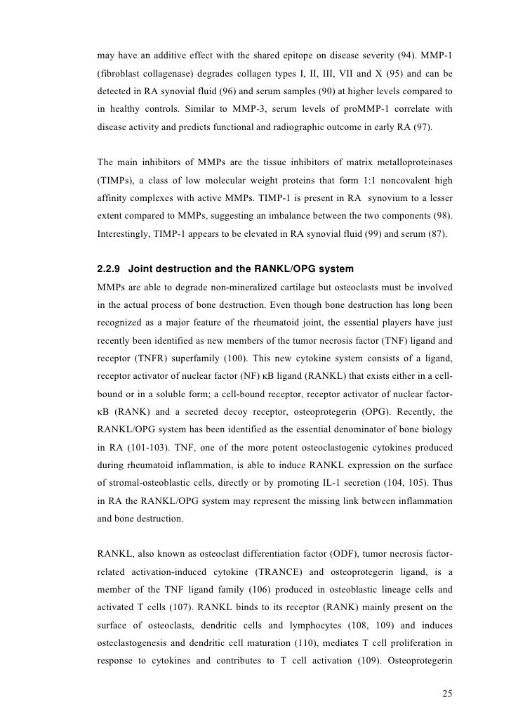 rheumatoid arthritis thesis rheumatoid arthritis thesis