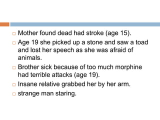 FREUD’S SAYING"I therefore decided to make the smell of burnt pudding the starting point of the analysis," Freud wrote (1895d, p. 107). But the treatment, which should have been short, turned out to be more difficult than expected because the patient, who was working, was unable to see him outside his consulting hours. As a result, he could only devote a few moments of time to her, unlike those patients who were able to make appointments in advance. “We used therefore to break our conversation off short and take up the thread at the same place next time. Miss Lucy R. did not fall into a state of somnambulism when I tried to hypnotize her. I therefore did without somnambulism and conducted her whole analysis while she was in a state which may in fact have differed very little from her normal one" 
