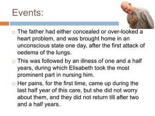 "My therapy consists in wiping away these pictures, so that she is no longer able to see them before her. To give support to my suggestion I stroked her several times over the eyes.“Case of Emmy von N. was the first in which he had employed the "cathartic method."