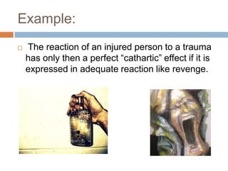 Obsessional neuroses: here a sexual impulse is substituted by obsessive thoughts and compulsive behaviors