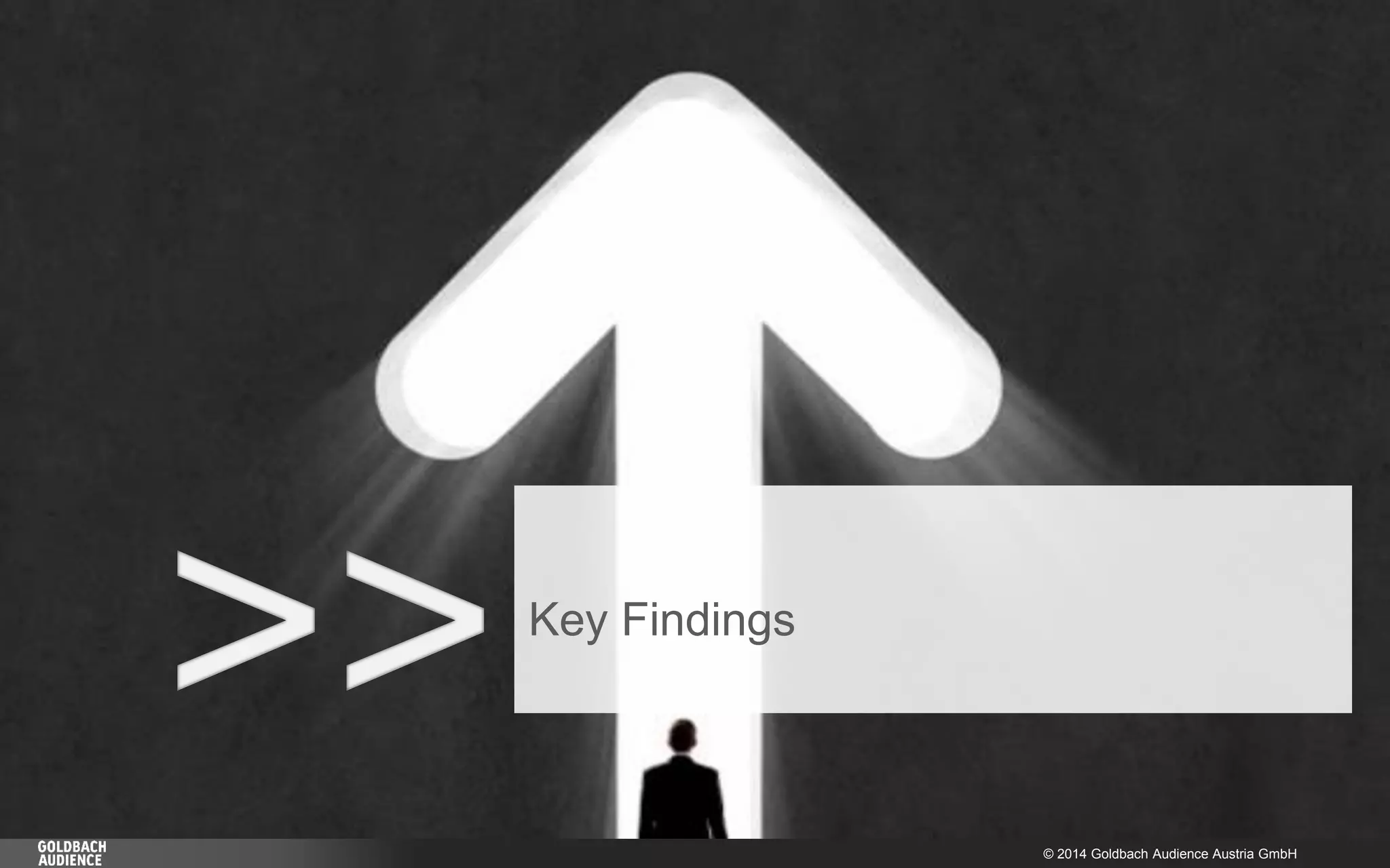 © 2014 Goldbach Audience Austria GmbH 
18 
>> 
Key Findings  