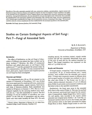 Studies on certain ecological aspects of soil fungi. VII