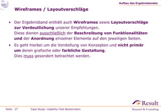 Fallstudie: Usability-Test im Labor (neckermann.de)