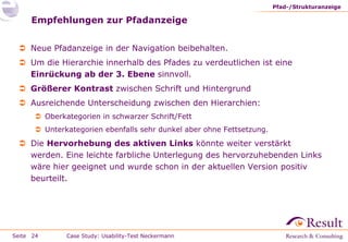 Fallstudie: Usability-Test im Labor (neckermann.de)