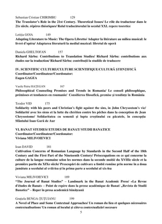 5
Sebastian Cristian CHIRIMBU 129
The Translator’s Role in the 21st Century. Theoretical Issues/ Le rôle du traducteur dan...