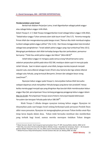 Studi intertekstual Yohanes dan Yesaya | PDF