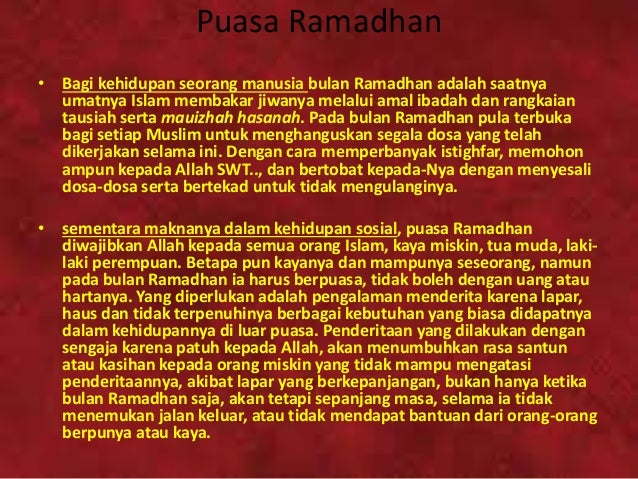 Makna Puasa Wajib bagi Kehidupan Sehari-hari