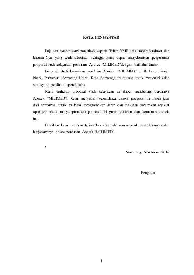 CONTOH STUDI KELAYAKAN PENDIRIAN APOTEK PDF CONTOH STUDI KELAYAKAN PENDIRIAN APOTEK PDF