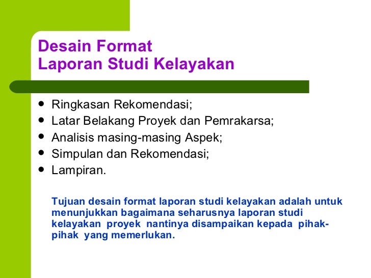 Studi kelayakan proyek
