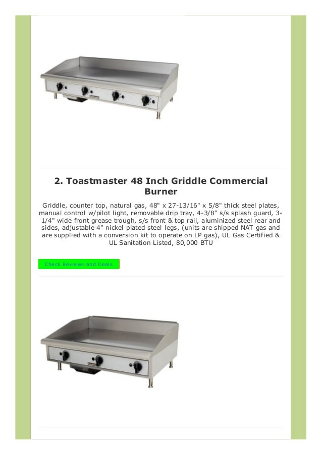 Top 5 Commercial Flat Top Griddle