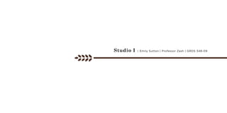 Studio I

| Emily Sutton | Professor Zash | GRDS 348-09

 