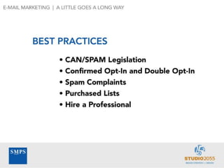 E-Marketing: A Little Goes a Long Way