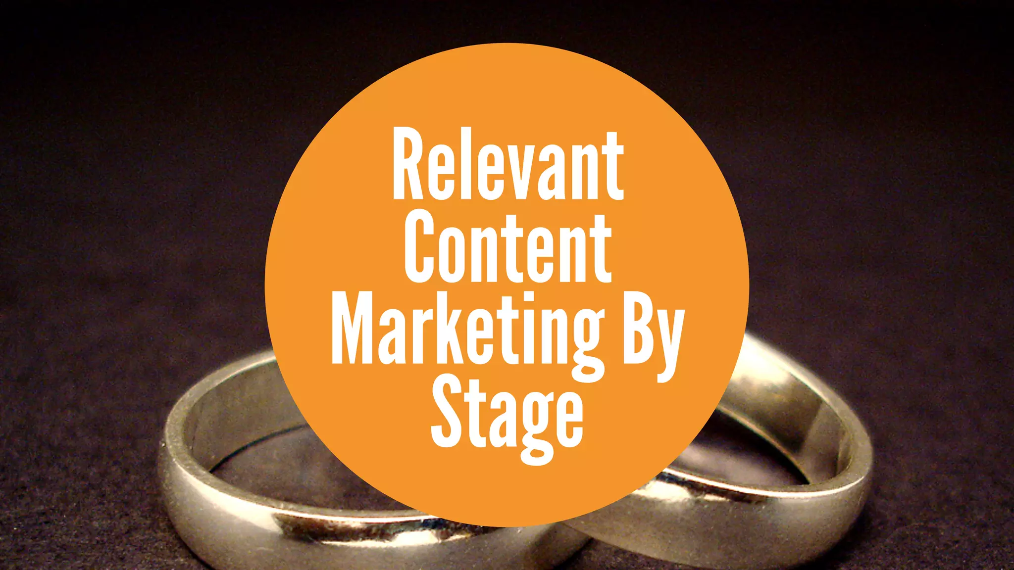 Relevant
  Content
Marketing By
   Stage
 