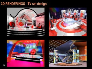 3D RENDERINGS  – TV set design 
