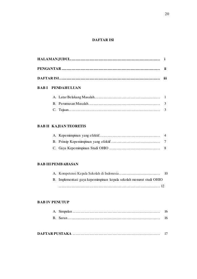 Ohio Leadership Style Kepemimpinan Kepala Sekolah