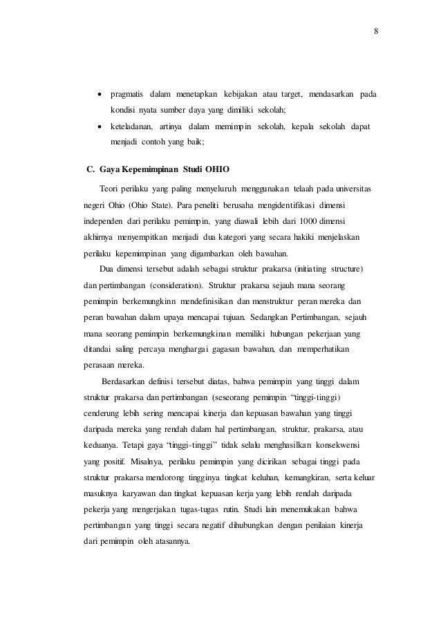 Contoh Essay Pengembangan Diri Leadership Gambaran