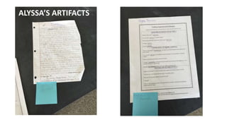 ALYSSA’S ARTIFACTS
 