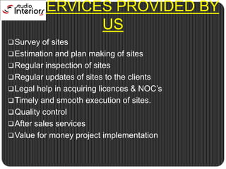 Estimation and plan making of sites
