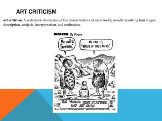 ART CRITICISM
 