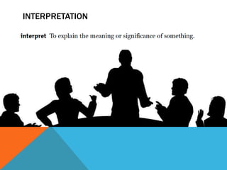 INTERPRETATION
 