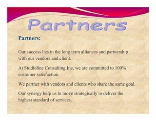 Studioline Consulting Inc Presentation Final