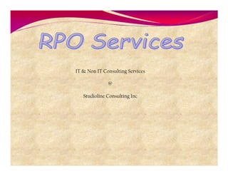 Studioline Consulting Inc Presentation Final