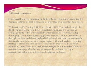 Studioline Consulting Inc Presentation Final