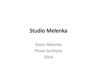 Studio Melenka
Owen Melenka
Photo Synthesis
2014
 