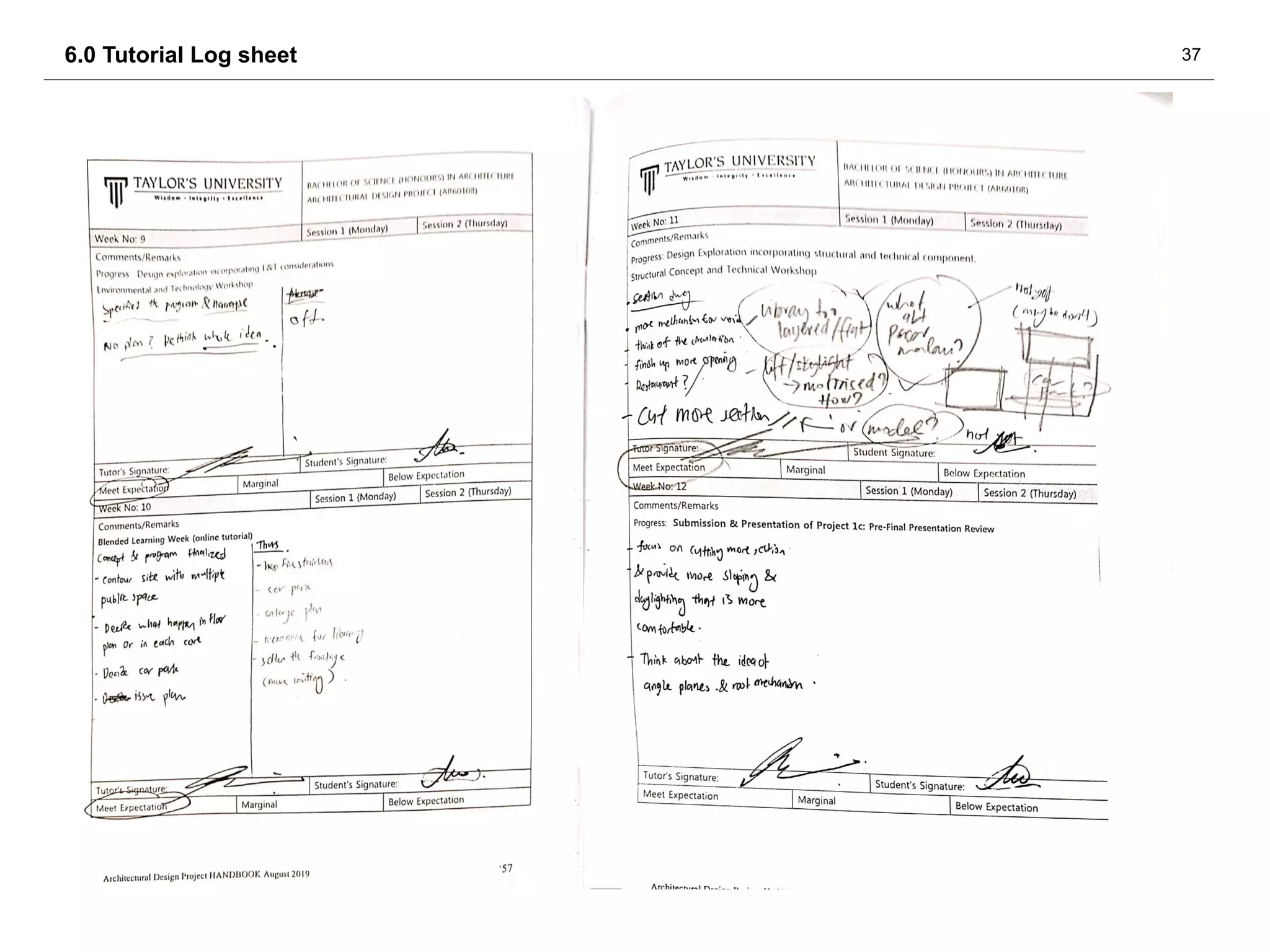 376.0 Tutorial Log sheet
 