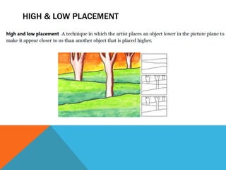 HIGH & LOW PLACEMENT
 