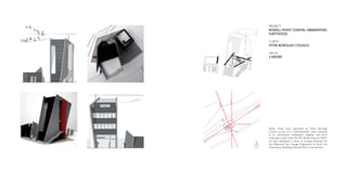 PROJECT
                                                            ROSSALL POINT COASTAL OBSERVATORY,
                                                            FLEETWOOD

                                                            CLIENT
                                                            WYRE BOROUGH COUNCIL

                                                            VALUE
                                                            £ 600,000




          North
   yn e
                                                       on
                                                ri z




Gro
                                           Ho




                  Existing Site Boundary

                                                            Studio Three were appointed by Wyre Borough
                                                            Council as part of a mutli-disciplinary team response
                                                            to an international competition. Together with BCA
                                                            Landscape, Lesley Fallais, BCAPS, Booth King and WWT
                                           N
                                                            we have developed a series of exciting proposals for
                                                            the Fleetwood Sea Change Programme, of which the
                                                            Observatory Building at Rossall Point is one element.
 