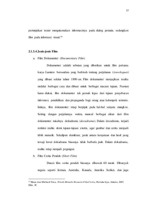 Studi Perancangan Penulisan Skenario Dalam Produksi Film Melodrama T