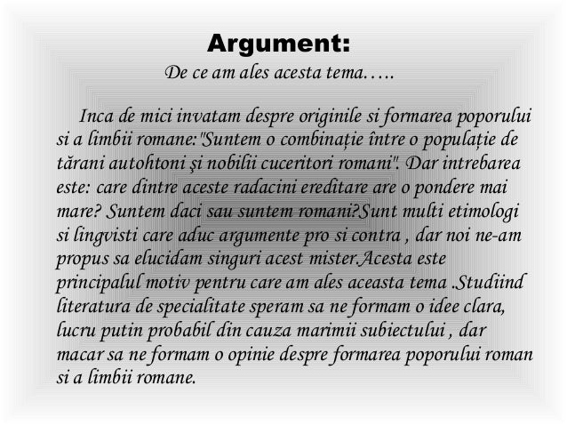 Studiu De Caz Latinitate Si Dacism