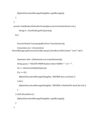Student management system | DOCX