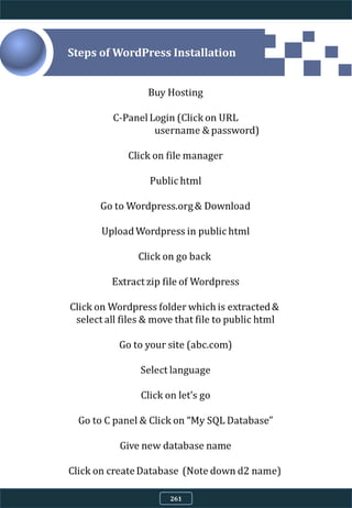 Steps of WordPress Installation
261
 