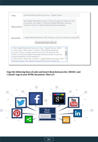 Copy the following lines of code and insert them between the <HEAD> and
</head> tags in your HTML document. That's it!
027
 