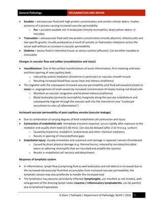 Inflammation Notes.pdf Study-notes_Inflammation-and-repair.pdf by handwritten hi | PDF