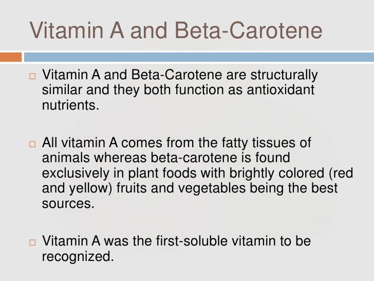 study of antioxidants