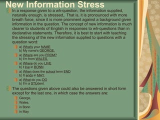Study Of English Stress And Intonation | PPT