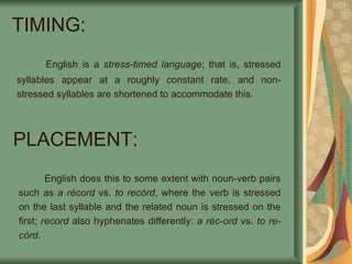 Study Of English Stress And Intonation | PPT