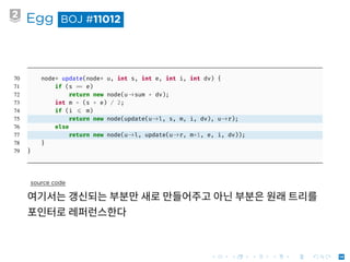 Persistent Segment Tree - Sogang ICPC Team, 2019 | PDF