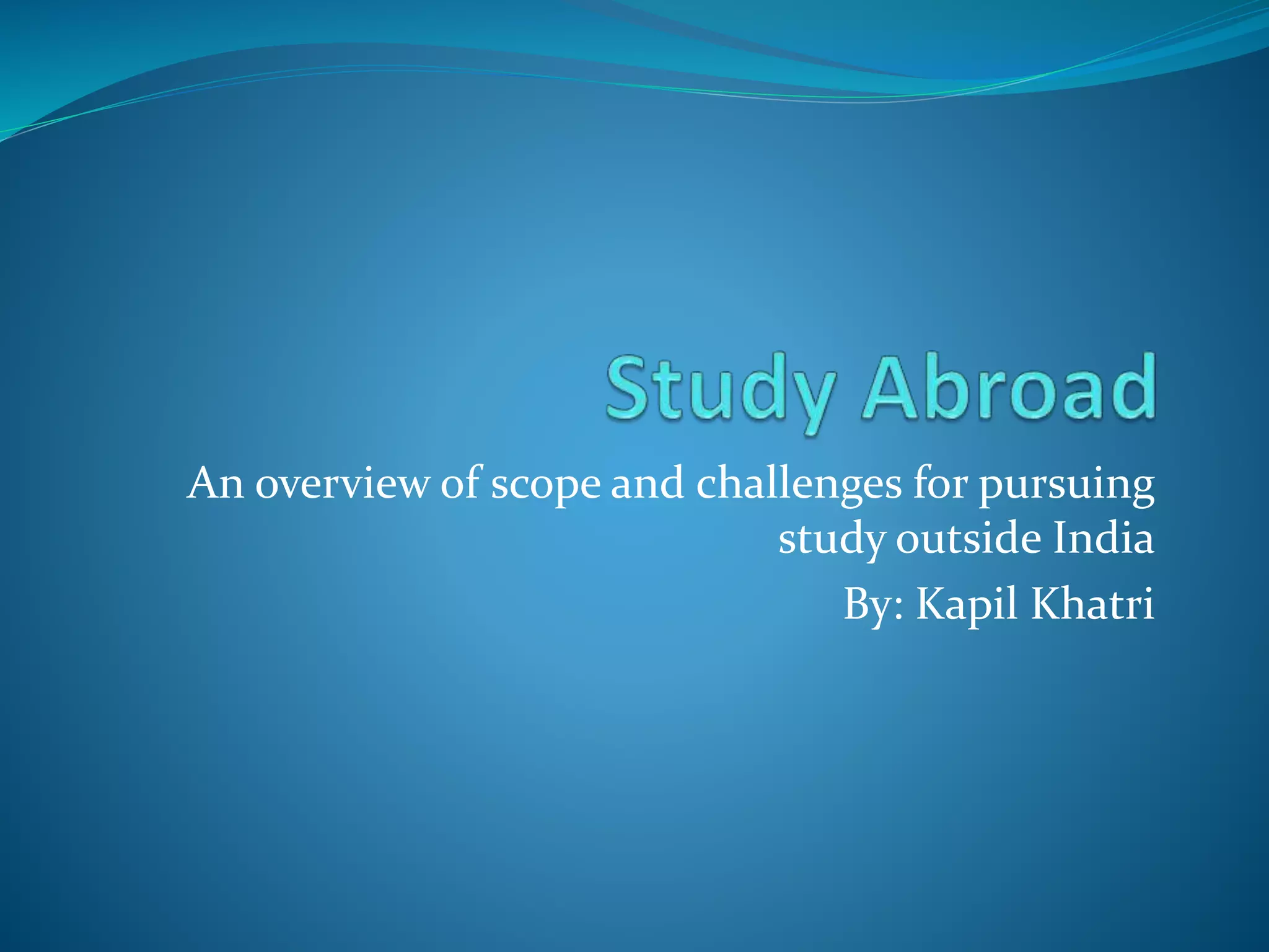 Study abroad | PPT