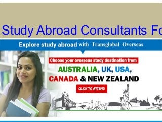 Study Abroad Consultants Fo
 