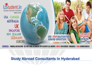 Study Abroad Consultants in Hyderabad
 