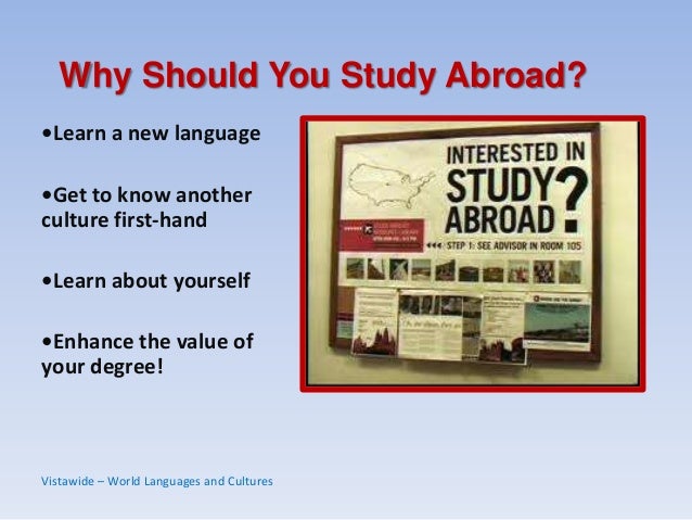 Why do some students study abroad essay