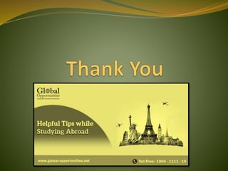 STUDY ABROAD SAFETY - GREAT DESTINATIONS  HELPFUL TIPS