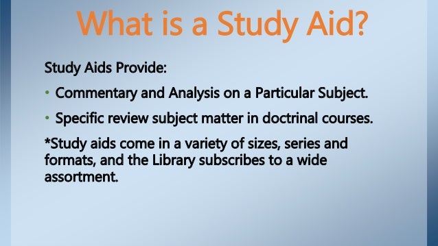 study aids study aids