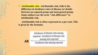 Attributable Risk Answer Format Example Comprehensive Study Design and Epidemiology in Dental Research | PPTX